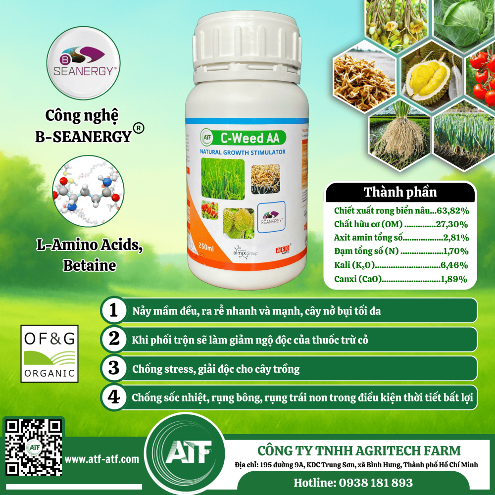 Phân Bón Hữu Cơ Sinh Học C-WEED AA/250ml